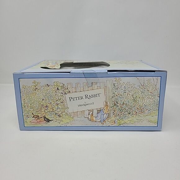 Vintage Wedgwood Beatrix Potter Peter Rabbit 3 Piece Set Plate Bowl Cup Open Box - Picture 5 of 6